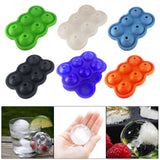 Maxbell Round Ice Cube Ball Tray Silicone Sphere Mold Whiskey Cocktails Green