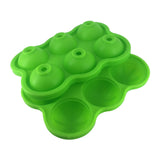 Maxbell Round Ice Cube Ball Tray Silicone Sphere Mold Whiskey Cocktails Green