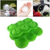 Maxbell Round Ice Cube Ball Tray Silicone Sphere Mold Whiskey Cocktails Green