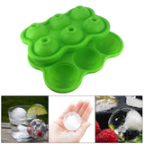 Maxbell Round Ice Cube Ball Tray Silicone Sphere Mold Whiskey Cocktails Green