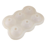 Maxbell Round Ice Cube Ball Tray Silicone Sphere Mold Whiskey Cocktails Clear