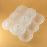 Maxbell Round Ice Cube Ball Tray Silicone Sphere Mold Whiskey Cocktails Clear