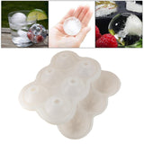 Maxbell Round Ice Cube Ball Tray Silicone Sphere Mold Whiskey Cocktails Clear