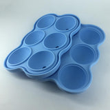 Maxbell Round Ice Cube Ball Tray Silicone Sphere Mold Whiskey Cocktails Blue