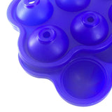 Maxbell Round Ice Cube Ball Tray Silicone Sphere Mold Whiskey Cocktails Dark Blue