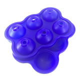 Maxbell Round Ice Cube Ball Tray Silicone Sphere Mold Whiskey Cocktails Dark Blue