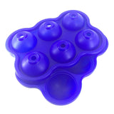Maxbell Round Ice Cube Ball Tray Silicone Sphere Mold Whiskey Cocktails Dark Blue