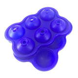 Maxbell Round Ice Cube Ball Tray Silicone Sphere Mold Whiskey Cocktails Dark Blue