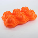 Maxbell Round Ice Cube Ball Tray Silicone Sphere Mold Whiskey Cocktails Orange