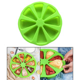 Maxbell  Baking Molds Large Cake Pan DIY Silicone Pudding Muffin Candies Cake Molds green