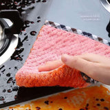 Maxbell  2PCS Super Absorbent Microfiber Kitchen Cloth Dish Cleaning Towel Pink