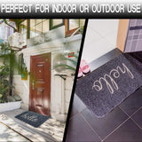Maxbell Door Mat Mats Doormats Front Entrance Door Mats Indoor & Outdoor Gray 60x90cm