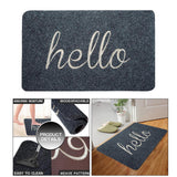 Maxbell Door Mat Mats Doormats Front Entrance Door Mats Indoor & Outdoor Gray 60x90cm