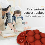 Maxbell  7 Holes Semi Sphere Chocolate Baking Mold for Making Hot Chocolate Bombs Coffee