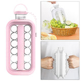 Maxbell Ice Ball Mold Kettle DIY Outdoors Cocktail Whiskey Ice Mould Pink
