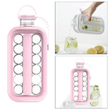 Maxbell Ice Ball Mold Kettle DIY Outdoors Cocktail Whiskey Ice Mould Pink