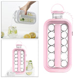Maxbell Ice Ball Mold Kettle DIY Outdoors Cocktail Whiskey Ice Mould Pink