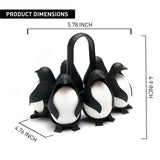 Maxbell Penguin Shaped Boiled Egg Cooker Holds 6 Eggs Storage Tray Kitchen Tool