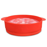 Maxbell  Microwave Popcorn Maker Pop Corn Collapsible Silicone Bowl Container Red