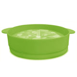 Maxbell  Microwave Popcorn Maker Pop Corn Collapsible Silicone Bowl Container Green