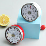 Maxbell 3 Inch Round Kitchen Mechanical Timer Countdown Count Up Alarm Cooking Red