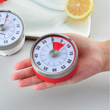 Maxbell 3 Inch Round Kitchen Mechanical Timer Countdown Count Up Alarm Cooking Red