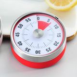 Maxbell 3 Inch Round Kitchen Mechanical Timer Countdown Count Up Alarm Cooking Red