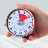 Maxbell 3 Inch Round Kitchen Mechanical Timer Countdown Count Up Alarm Cooking Red