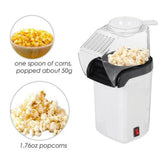 Maxbell Hot Air Popcorn Machine Fast Popcorn Popper for Home Family Kitchen Gadgets