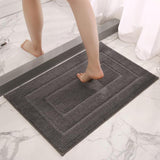 Non Slip Bathroom Rug Shaggy Super Soft Bath Shower Mat Dark Grey 40x60cm