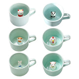 Maxbell Ceramic Cup Cute Animals Inside Mug Coffee Tea Milk 3D Cartoon Mugs Chick