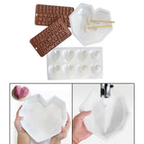 Maxbell  Love Shape Silicone Cake Mold Chocolate Ice Cream Mould Baking Tray Home DIY kits 4