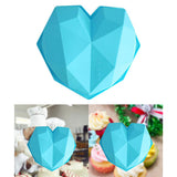 Maxbell  Love Shape Silicone Cake Mold Chocolate Ice Cream Mould Baking Tray Home DIY blue
