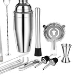 Maxbell  Set of 14pcs Stainless Steel Cocktail Shaker Mixer Drink Bartender Tool