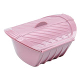Maxbell Microwave Steamer Silicone Steamer With Lid Popcorn Bowl Oven Roaster Steam 19x15x9cm