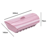 Maxbell Microwave Steamer Silicone Steamer With Lid Popcorn Bowl Oven Roaster Steam 24.5x14x7cm
