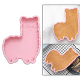 Maxbell  Easter Cake Mold Chocolate Candy Mold Fondant Making Tool Alpaca Pink