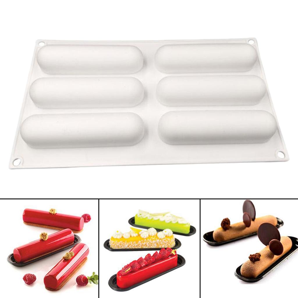Maxbell  Long Strip Silicone Mold Mousse Baking Mould For DIY Cake Dessert Chocolate