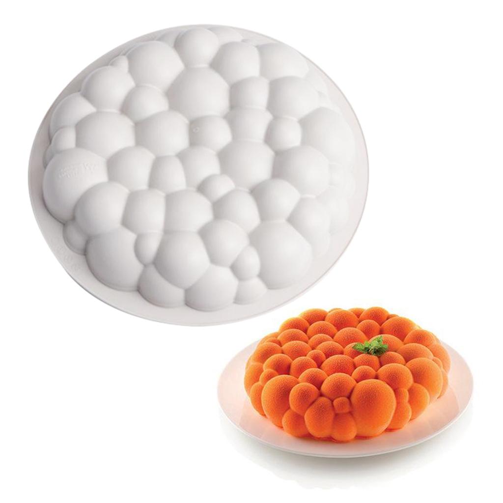 Maxbell  Non-stick Bubble Silicone Mold Mousse Brownie Chocolate 3D Cake Mould Tray