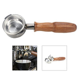 Maxbell 58mm Portafilter with Spout for Expobar E61 Coffee Machine, Stainless Steel Dual Spouts B