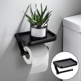 Toilet Paper Holder with Phone Shelf Toilet Roll Holder Bathroom Hardware