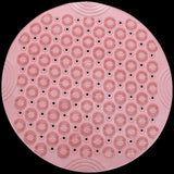 Maxbell Round Bathroom Shower Mat with Drain Holes Foot Scrubber Massage Bath Mat Pink - Aladdin Shoppers