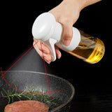 Maxbell  Refillable Oil Sprayer Portable Oil Dispenser for Baking BBQ Silicone Clip white 3 in 1