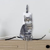 Maxbell Bathroom Paper Towel Paper Holder Toilet Roll Holder Cat Towel Holder Gray