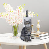 Maxbell Bathroom Paper Towel Paper Holder Toilet Roll Holder Cat Towel Holder Gray