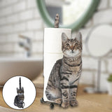 Maxbell Bathroom Paper Towel Paper Holder Toilet Roll Holder Cat Towel Holder Gray