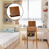 Antique Style Wood Cosmetic Mirror Panoramic Dressing Mirror Beauty Gifts light wood color