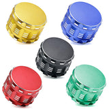 Maxbell 4 Layers Herb Grinder Metal Aluminum Alloy Cigarette Tobacco Crusher Blue