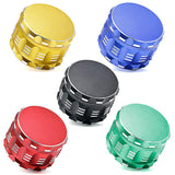 Maxbell 4 Layers Herb Grinder Metal Aluminum Alloy Cigarette Tobacco Crusher Gold