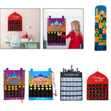 Maxbell Advent Calendar 2021 Ramadan Decorations 30 Days Eid Mubarak Hanging Felt Red